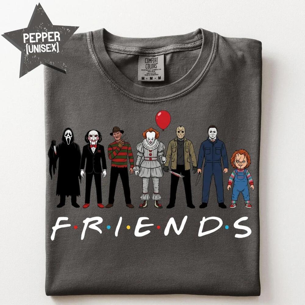 Halloween Horror Movie Characters Scary Movie Friends T Shirt